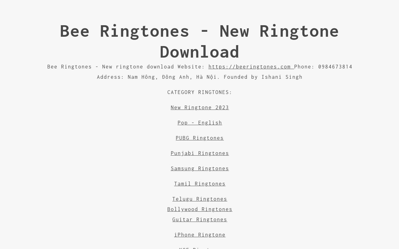 Bee Ringtones New ringtone download
